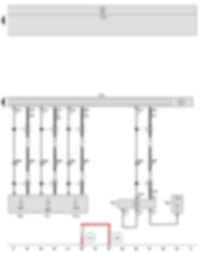 Wiring Diagram  SEAT LEON 2012 - Control unit with display for radio and navigation - Aerial - Aerial amplifier - GPS aerial - Radio aerial 2 - Digital radio aerial