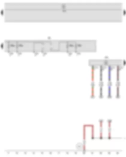 Wiring Diagram  SEAT LEON 2013 - Onboard supply control unit - Engine control unit - Fuse holder B