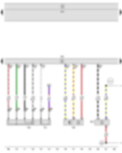 Wiring Diagram  SEAT LEON 2013 - Engine speed sender - Lambda probe - Fuel pressure sender - Engine control unit - Lambda probe heater
