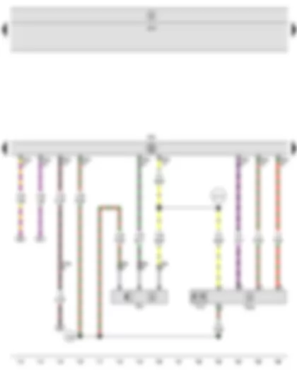 Wiring Diagram  SEAT LEON 2012 - Hall sender - Intake manifold flap potentiometer - Engine control unit - Intake manifold flap motor