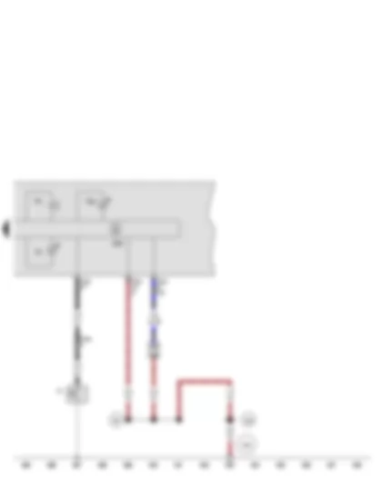 Wiring Diagram  SEAT LEON 2013 - Oil pressure switch - Buzzer and gong - Control unit in dash panel insert - Oil pressure warning lamp - Oil level warning lamp