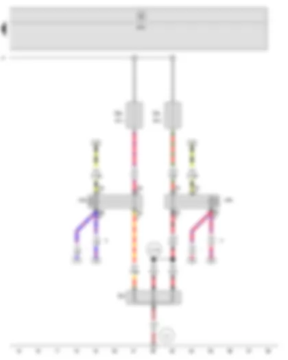 Wiring Diagram  SEAT LEON 2012 - Low heat output relay - High heat output relay - Auxiliary air heater element