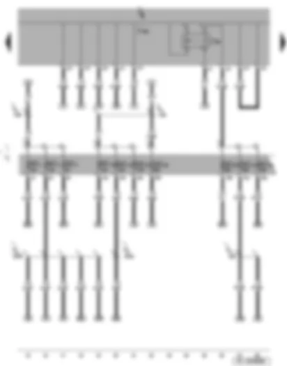 Wiring Diagram  SEAT LEON 2013 - Fuses - X-contact relief relay - onboard supply control unit