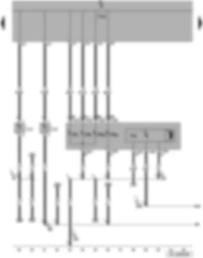 Wiring Diagram  SEAT LEON 2013 - Left headlight bulb - left and right fog light bulb - left headlight range control motor