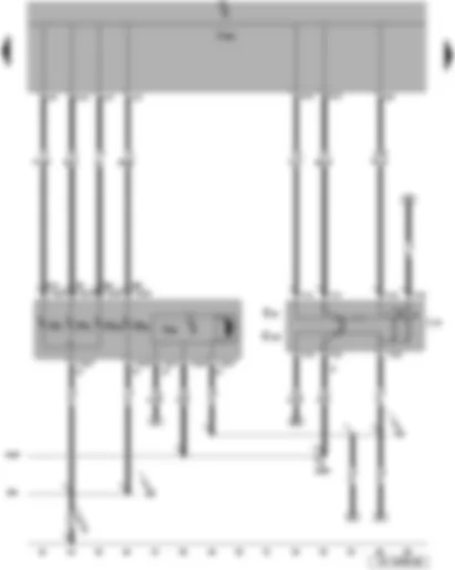 Wiring Diagram  SEAT LEON 2009 - Right headlight bulbs - switches and instruments illumination regulator - headlight range control regulator - right headlight range control motor