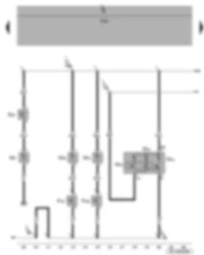 Wiring Diagram  SEAT LEON 2013 - Glove compartment light switch - vanity mirror contact switch - illuminated vanity mirror - front reading lights - glove compartment light - interior light with switch-off delay