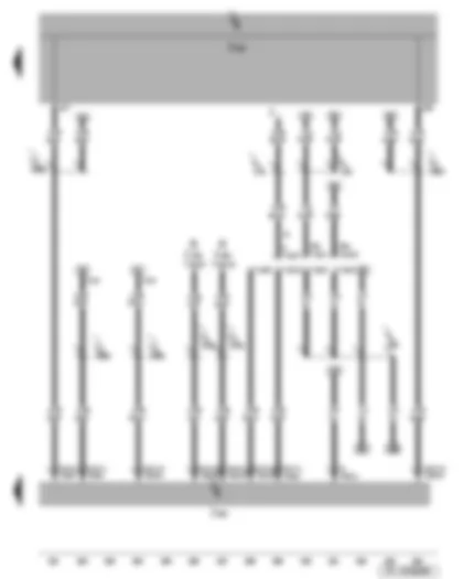 Wiring Diagram  SEAT LEON 2012 - Diagnosis connection - data bus diagnostic interface - onboard supply control unit