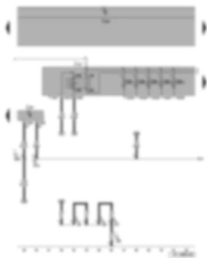 Wiring Diagram  SEAT LEON 2009 - Terminal 30 voltage supply relay - steering column electronics control unit