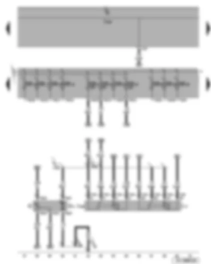 Wiring Diagram  SEAT LEON 2009 - Fuel pump - fuel pump relay - fuel supply relay - fuel gauge sender
