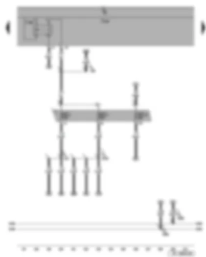 Wiring Diagram  SEAT LEON 2009 - Terminal 15 voltage supply relay 2 - onboard supply control unit