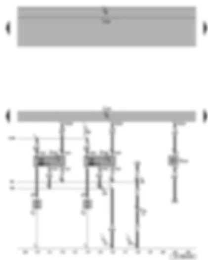 Wiring Diagram  SEAT LEON 2009 - Ignition coils 3 and 4 with output stage - spark plugs 3 and 4 - spark plug connector 3 and 4 - engine control unit - fuel pressure regulating valve