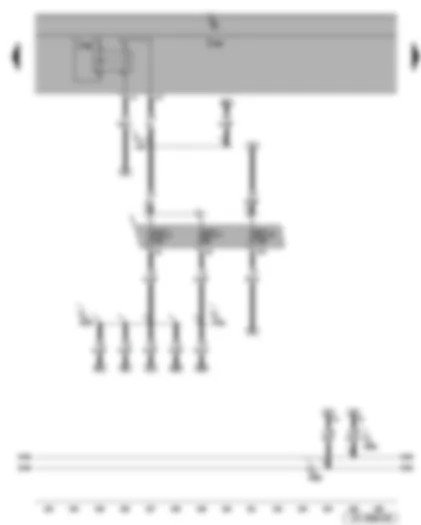 Wiring Diagram  SEAT LEON 2009 - Fuses - terminal 15 voltage supply relay 2 - onboard supply control unit