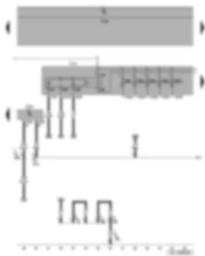 Wiring Diagram  SEAT LEON 2009 - Terminal 30 voltage supply relay - steering column electronics control unit