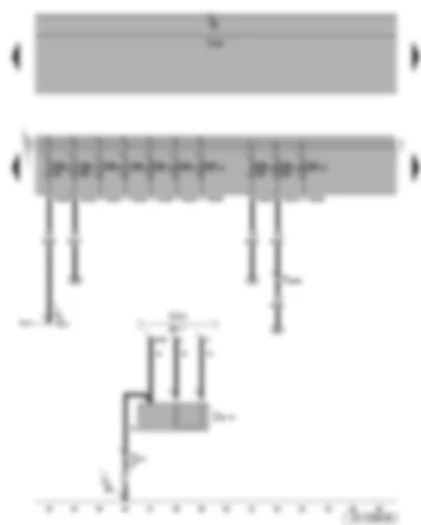Wiring Diagram  SEAT LEON 2009 - Engine preheating element - Fuses - exterior socket 230 V
