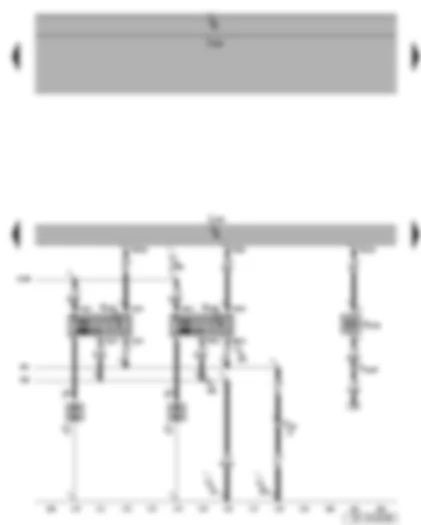 Wiring Diagram  SEAT LEON 2009 - Ignition coils 3 and 4 with output stage - spark plugs 3 and 4 - spark plug connector 3 and 4 - engine control unit - fuel pressure regulating valve