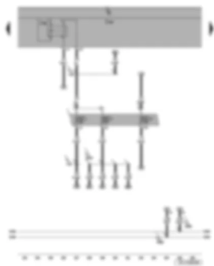 Wiring Diagram  SEAT LEON 2009 - Fuses - terminal 15 voltage supply relay 2 - onboard supply control unit