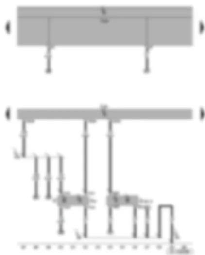 Wiring Diagram  SEAT LEON 2009 - Brake light switch - cruise control system brake pedal switch - clutch position sender - Motronic control unit