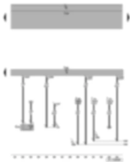 Wiring Diagram  SEAT LEON 2009 - Diagnosis connection - radiator outlet coolant temperature sender - Motronic control unit
