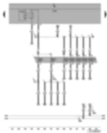 Wiring Diagram  SEAT LEON 2009 - Fuses - terminal 15 voltage supply relay 2 - onboard supply control unit