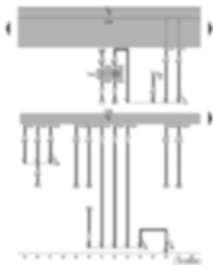 Wiring Diagram  SEAT LEON 2009 - Terminal 50 voltage supply relay - diesel direct injection system control unit