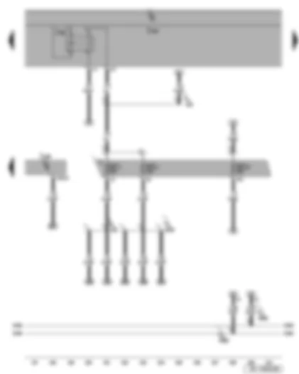 Wiring Diagram  SEAT LEON 2009 - Terminal 15 voltage supply relay 2 - diesel direct injection system control unit