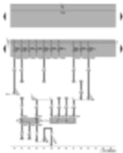 Wiring Diagram  SEAT LEON 2009 - Fuel pump - fuel pump relay - fuel gauge sender