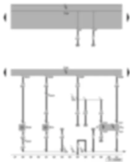 Wiring Diagram  SEAT LEON 2009 - Brake light switch - charge pressure control solenoid valve - diesel direct injection system control unit - exhaust gas recirculation cooler change-over valve