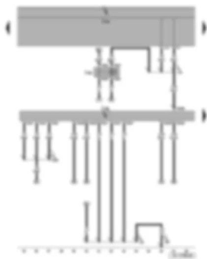 Wiring Diagram  SEAT LEON 2009 - Terminal 50 voltage supply relay - diesel direct injection system control unit