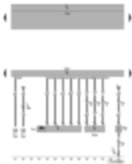 Wiring Diagram  SEAT LEON 2009 - Intake manifold flap motor - intake manifold preheating heater element - exhaust gas pressure sensor 1 - diesel direct injection system control unit