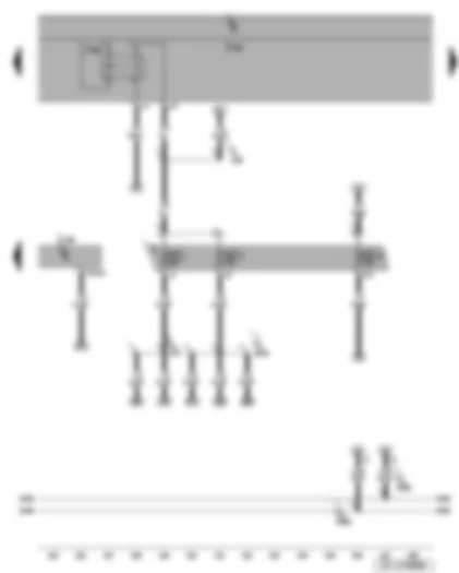 Wiring Diagram  SEAT LEON 2009 - Terminal 15 voltage supply relay 2 - diesel direct injection system control unit