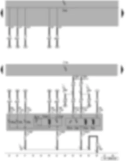 Wiring Diagram  SEAT LEON 2013 - Power output module for left headlight - cornering light and headlight range control unit - left gas discharge light control unit