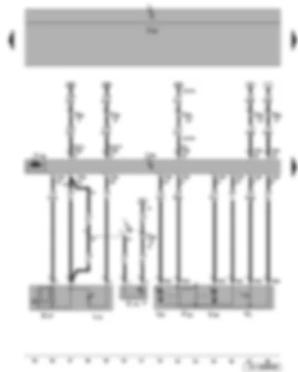 Wiring Diagram  SEAT LEON 2009 - Window regulator switch - front passenger side - front passenger side window regulator motor - front passenger door control unit