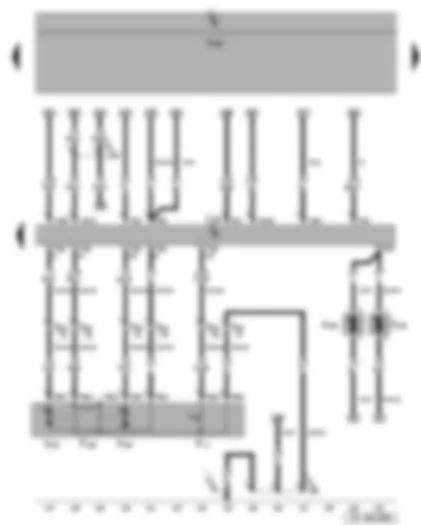 Wiring Diagram  SEAT LEON 2009 - Rear right central locking lock unit - tank filler flap locking motor - convenience system central control unit