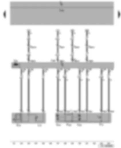 Wiring Diagram  SEAT LEON 2013 - Rear left central locking lock unit - rear left window regulator switch - rear left window regulator motor - rear left door control unit