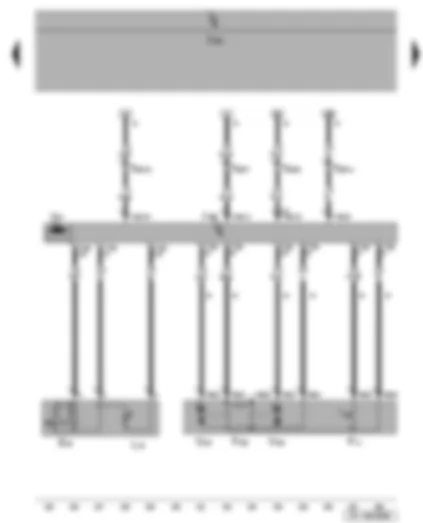 Wiring Diagram  SEAT LEON 2013 - Rear right central locking lock unit - rear right window regulator switch - rear right window regulator motor - rear right door control unit