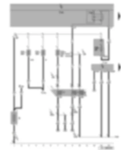Wiring Diagram  SEAT LEON 2009 - Battery - terminal 15 voltage supply relay 2 - automatic gearbox control unit