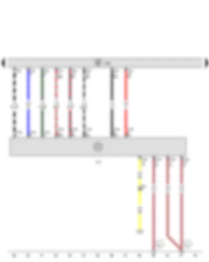 Wiring Diagram  SEAT LEON 2014 - Trailer detector control unit - Trailer socket