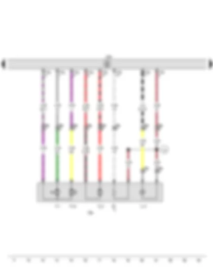 Wiring Diagram  SEAT LEON 2015 - Driver door control unit - Driver side exterior mirror