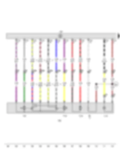 Wiring Diagram  SEAT LEON 2015 - Front passenger door control unit - Front passenger side exterior mirror