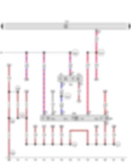 Wiring Diagram  SEAT LEON 2015 - Onboard supply control unit - Front interior light - Front roof module - Rear interior light