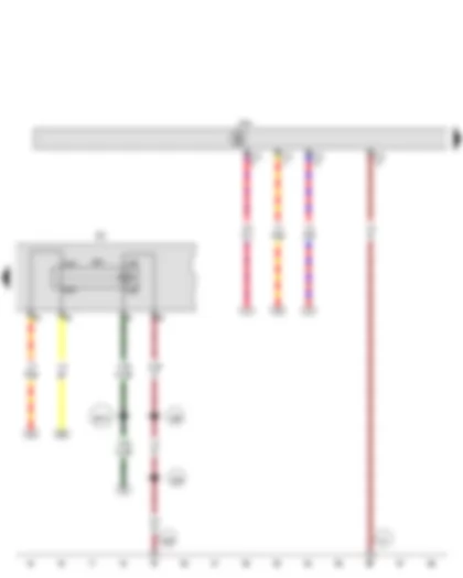 Wiring Diagram  SEAT LEON 2015 - Trailer detector control unit - Trailer voltage supply relay - Fuse holder C