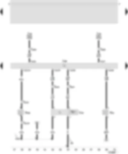 Wiring Diagram  SEAT LEON 2002 - Diesel direct injection control unit - exhaust gas recirculation valve - commencement of injection valve - intake manifold flap motor