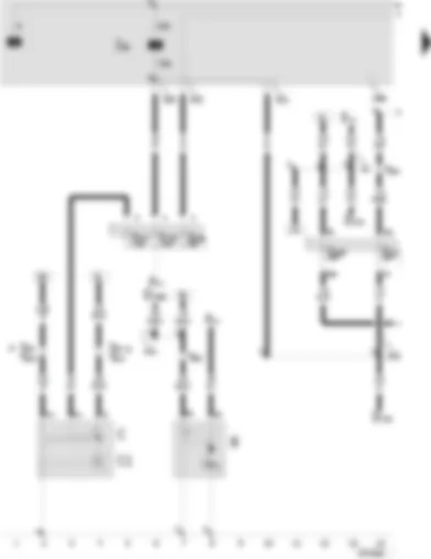 Wiring Diagram  SEAT LEON 2000 - Battery - starter - alternator - voltage regulator - ignition/starter switch - relief relay for x contact