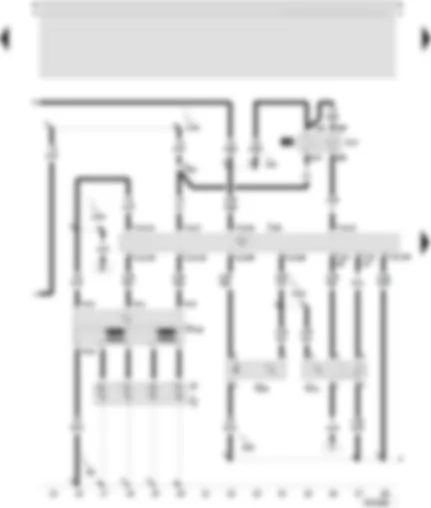 Wiring Diagram  SEAT LEON 2000 - Control unit for motronic - hall sender - ignition transformer - spark plug connector - flame plug