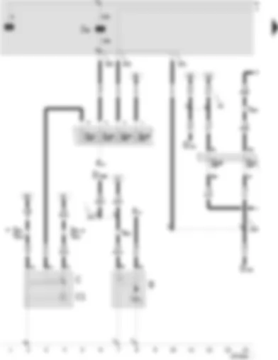 Wiring Diagram  SEAT LEON 2000 - Battery - starter - alternator - voltage regulator - ignition/starter switch - relief relay for x contact