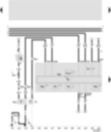 Wiring Diagram  SEAT LEON 2000 - Control unit with display in dash panel insert - oil pressure switch - speedometer sender - buzzer/gong - alternator warning lamp