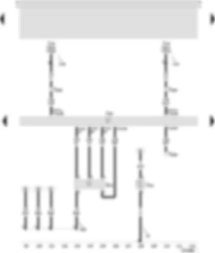 Wiring Diagram  SEAT LEON 2001 - Motronic control unit - air mass meter - secondary air pump motor