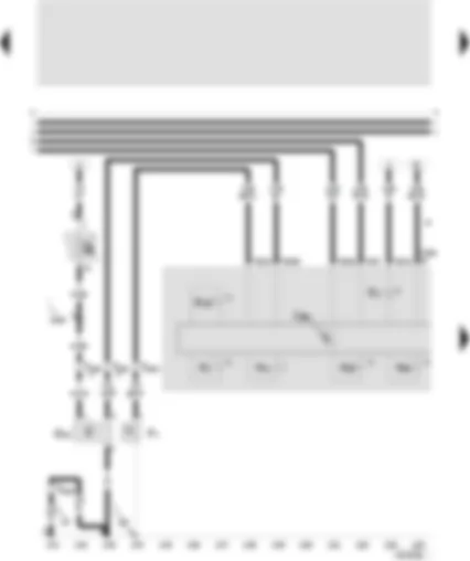 Wiring Diagram  SEAT LEON 2001 - Control unit with display in dash panel insert - oil pressure switch - speedometer sender - oil pressure warning buzzer - alternator warning lamp