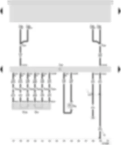 Wiring Diagram  SEAT LEON 2002 - Motronic control unit - power steering pressure switch - accelerator position sender - accelerator pedal position sender -2-