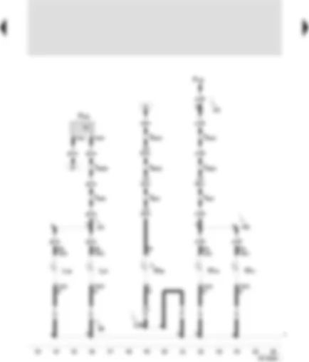 Wiring Diagram  SEAT LEON 2000 - Rear fog light cut-out contact switch - fog light bulb rear left - fog light bulb rear right - reversing light bulb left